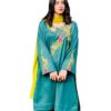 Teal Bloom – Elegant Embroidered Suit