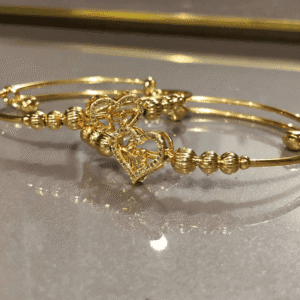 Nakhry_Bangles_pair of gold heart and_bells_