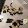 Nakhry_Chokar_and_necklace_egyptian black _square & gold 4 piece