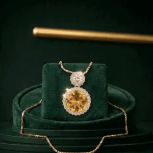 selena-round-stone-pendant-necklace